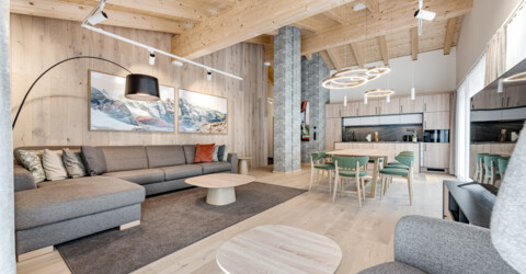 Living room of Penthouse 2000 at Chalet Obergurgl